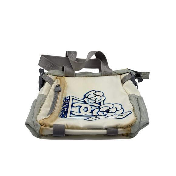 CHANEL Nylon Camellia Sports Tote Bag*Authenticity Card Included*RARE BAG - Picture 5 of 16